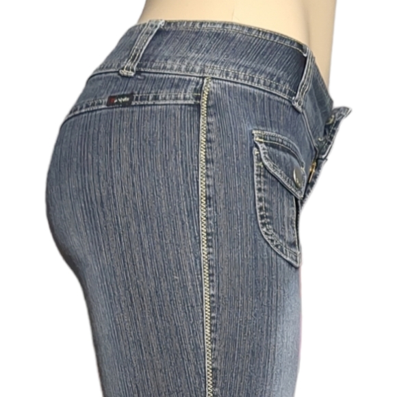 Angels Designer Flare Die Blue Jeans Size 7. - Picture 9 of 16